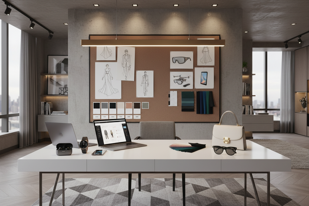 genere une image experrt de boutque tech et mode