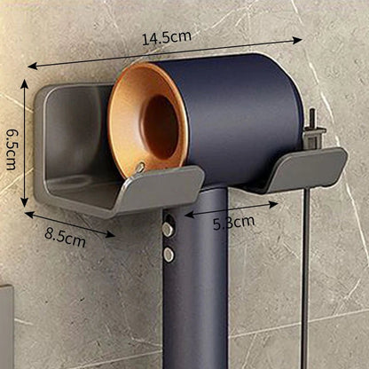 Hair Dryer Holder Wall Mounted Wall Dryer Cradle white black greyHairdryer Blow Dryer Organizer for Bathroom Bathroom Shelves - 𝐃𝐔𝐕𝐋𝐀𝐒𝐇𝐎𝐏