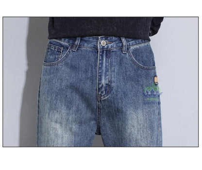 High Quality New Classic Retro Men's Jeans Cotton Casual Straight Fit Stretch Fashion Work Denim Trousers Male Autumn Winter - 𝐝𝐮𝐯𝐥𝐚𝐬𝐡𝐨𝐩.𝐜𝐨𝐦