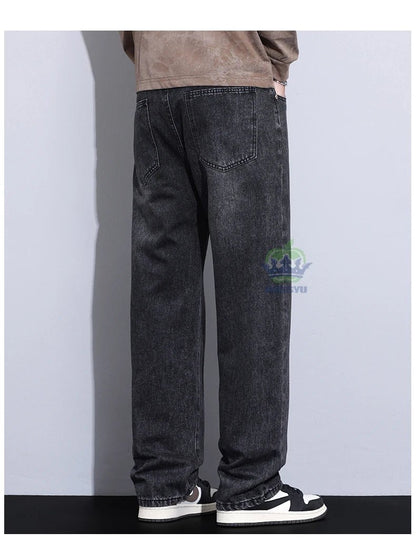 High Quality New Classic Retro Men's Jeans Cotton Casual Straight Fit Stretch Fashion Work Denim Trousers Male Autumn Winter - 𝐝𝐮𝐯𝐥𝐚𝐬𝐡𝐨𝐩.𝐜𝐨𝐦
