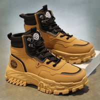 High top Martin boots for outdoor men anti slip wear - resistant thick soled versatile workwear trendy shoes - 𝐝𝐮𝐯𝐥𝐚𝐬𝐡𝐨𝐩.𝐜𝐨𝐦