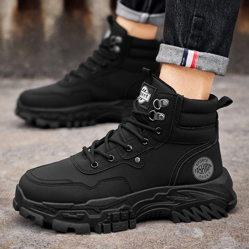 High top Martin boots for outdoor men anti slip wear - resistant thick soled versatile workwear trendy shoes - 𝐝𝐮𝐯𝐥𝐚𝐬𝐡𝐨𝐩.𝐜𝐨𝐦