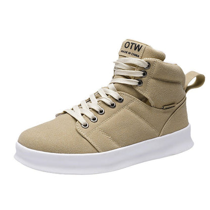 High top suede board shoes Air Force thick sole breathable sports student casual workwear shoes men - 𝐝𝐮𝐯𝐥𝐚𝐬𝐡𝐨𝐩.𝐜𝐨𝐦