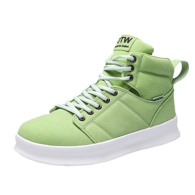 High top suede board shoes Air Force thick sole breathable sports student casual workwear shoes men - 𝐝𝐮𝐯𝐥𝐚𝐬𝐡𝐨𝐩.𝐜𝐨𝐦