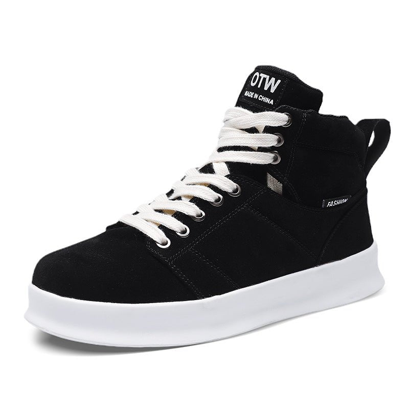 High top suede board shoes Air Force thick sole breathable sports student casual workwear shoes men - 𝐝𝐮𝐯𝐥𝐚𝐬𝐡𝐨𝐩.𝐜𝐨𝐦