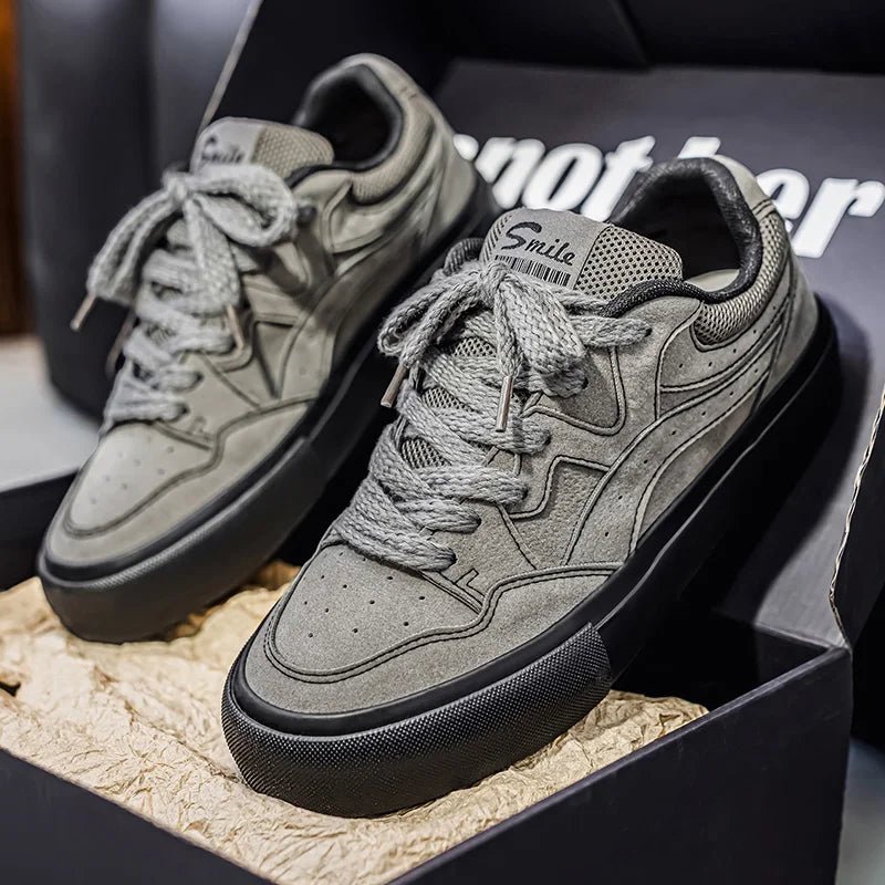 Hot Classic Black Men Canvas Shoes Fashion Lace - up Men's Vulcanized Shoes Breathable Skateboard Canvas Sneakers Man Espadrille - 𝐝𝐮𝐯𝐥𝐚𝐬𝐡𝐨𝐩.𝐜𝐨𝐦