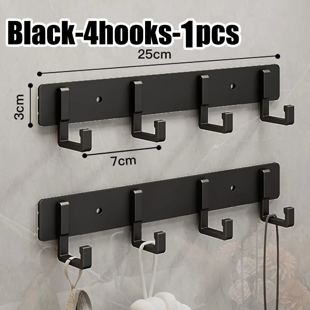 Household Wall Coat Rack Black Hooks For Hangging Clothes Towel Hanger Bathroom Robe Hook Heavy Duty Kitchen Accessories - 𝐝𝐮𝐯𝐥𝐚𝐬𝐡𝐨𝐩.𝐜𝐨𝐦