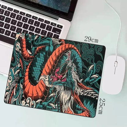 Japanese Dragon Large XXL Gaming Mousepad 900x400 700x300 Speed Desk Mat Anime Theme Keyboard Gamer Mouse Pad for Esports - 𝐃𝐔𝐕𝐋𝐀𝐒𝐇𝐎𝐏