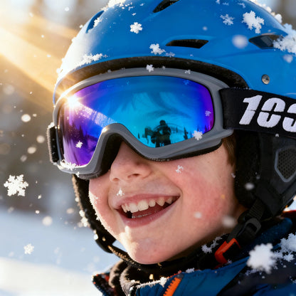 Kids Ski Goggles Professional Winter Ski Snowboard Goggles Skiing Eyewear Anti - UV400 Sports Equipment for Children - 𝐃𝐔𝐕𝐋𝐀𝐒𝐇𝐎𝐏