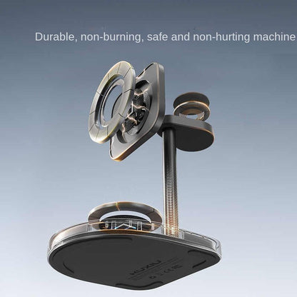 KUXIU X85 3 - in - 1 Basketball Magnetic Wireless Charger Compatible with Apple Family Bucket, Giving Boyfriend a Good Item - 𝐝𝐮𝐯𝐥𝐚𝐬𝐡𝐨𝐩.𝐜𝐨𝐦
