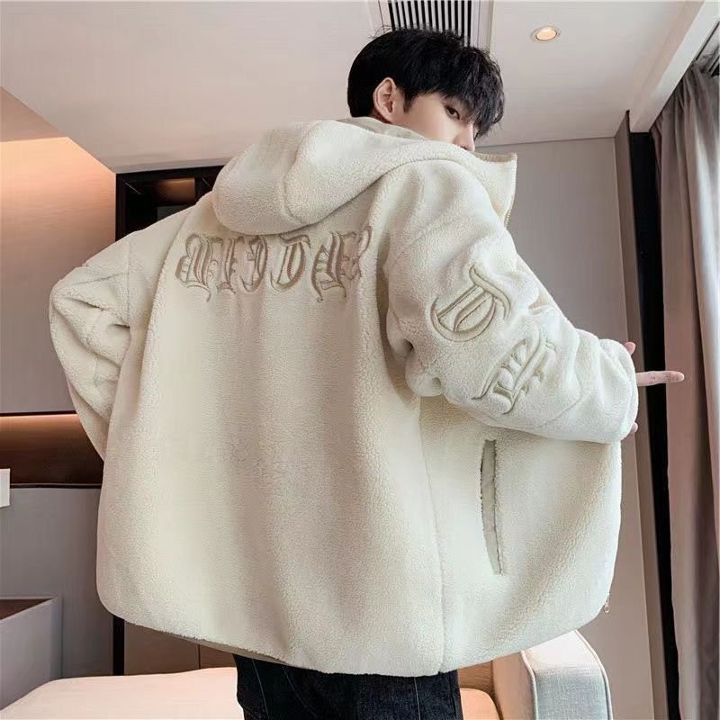 Lamb plush cotton jacket for men - 𝐃𝐔𝐕𝐋𝐀𝐒𝐇𝐎𝐏