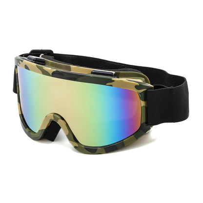 Large Frame Ski Goggles with Colorful Lens Anti - Collision Anti - Glare Lens Outdoor Sport Snow Snowboard for Snowboarding Skiing - 𝐃𝐔𝐕𝐋𝐀𝐒𝐇𝐎𝐏