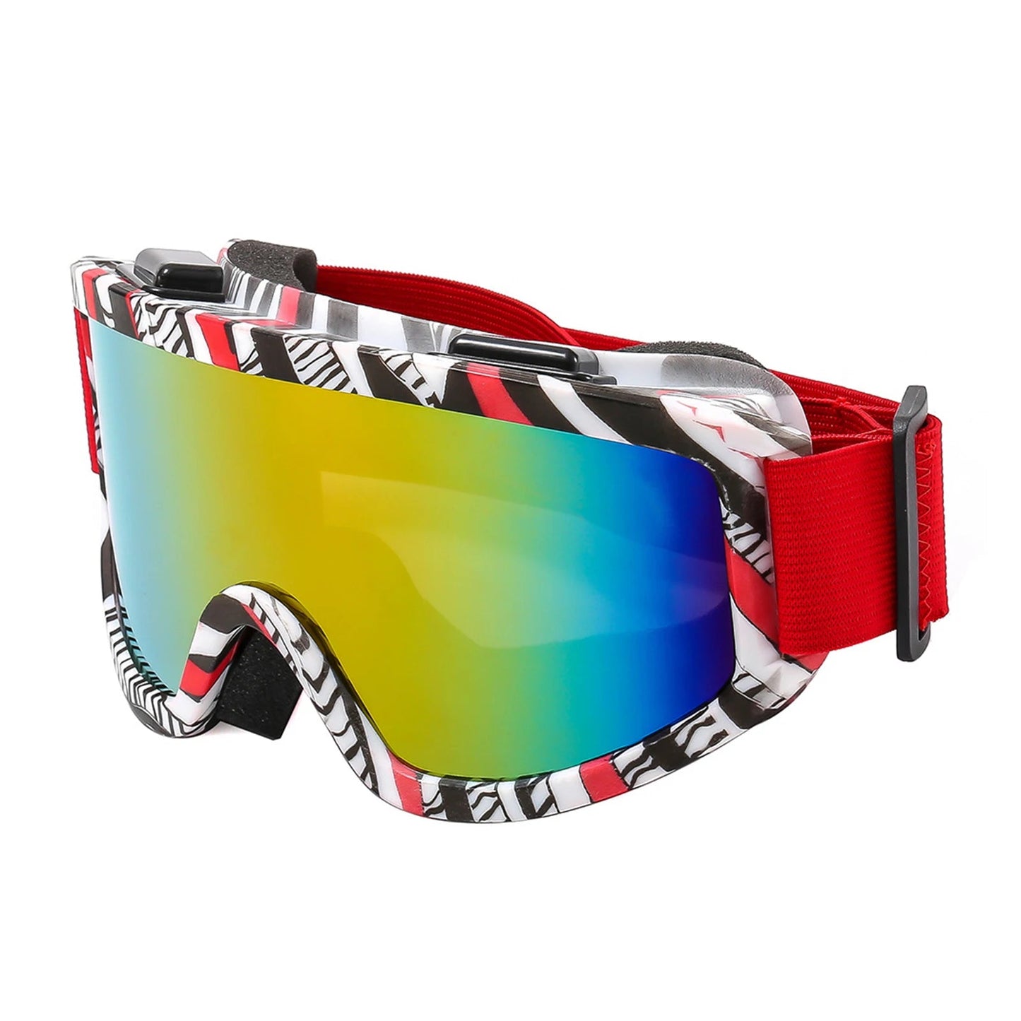 Large Frame Ski Goggles with Colorful Lens Anti - Collision Anti - Glare Lens Outdoor Sport Snow Snowboard for Snowboarding Skiing - 𝐃𝐔𝐕𝐋𝐀𝐒𝐇𝐎𝐏