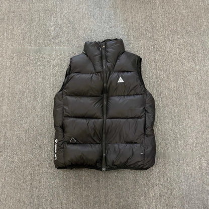 Lightweight Puffy Hooded Cotton Jacket Outerwear Bread Style Color Block Outdoor Sports Spring Autumn Season Men's Cotton Vest - 𝐃𝐔𝐕𝐋𝐀𝐒𝐇𝐎𝐏