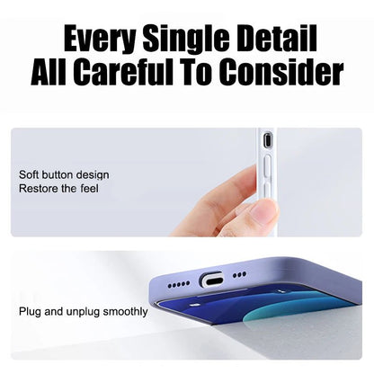 Luxury Liquid Silicone Phone Case for APPLE iPhone 11 13 12 14 15 16 Pro Max Cases for iPhone 15 Plus Shockproof Protector Cover - 𝐃𝐔𝐕𝐋𝐀𝐒𝐇𝐎𝐏