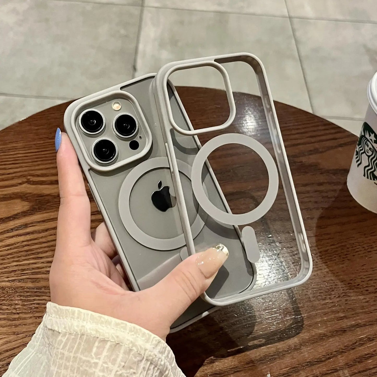 Luxury Shockproof Magsafe Phone Case for iPhone 17 16 15 14 Plus 13 12 Mini 11 Pro X XR XS Max Clear Magnetic Bumper Cover - 𝐃𝐔𝐕𝐋𝐀𝐒𝐇𝐎𝐏