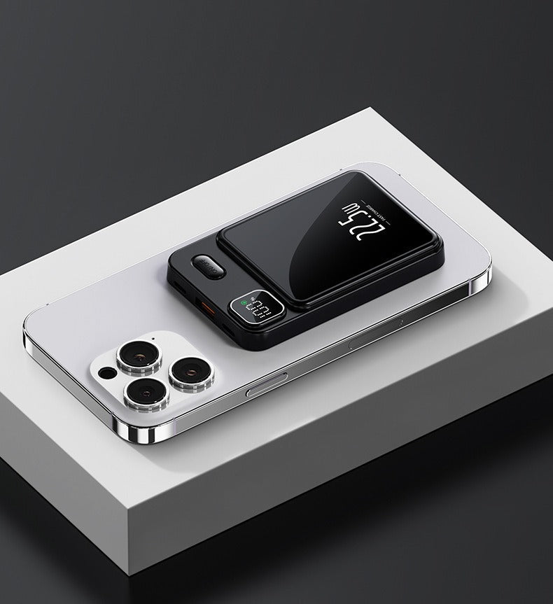 Magnetic suction power bank fast charging, compact and portable mobile power supply - 𝐃𝐔𝐕𝐋𝐀𝐒𝐇𝐎𝐏