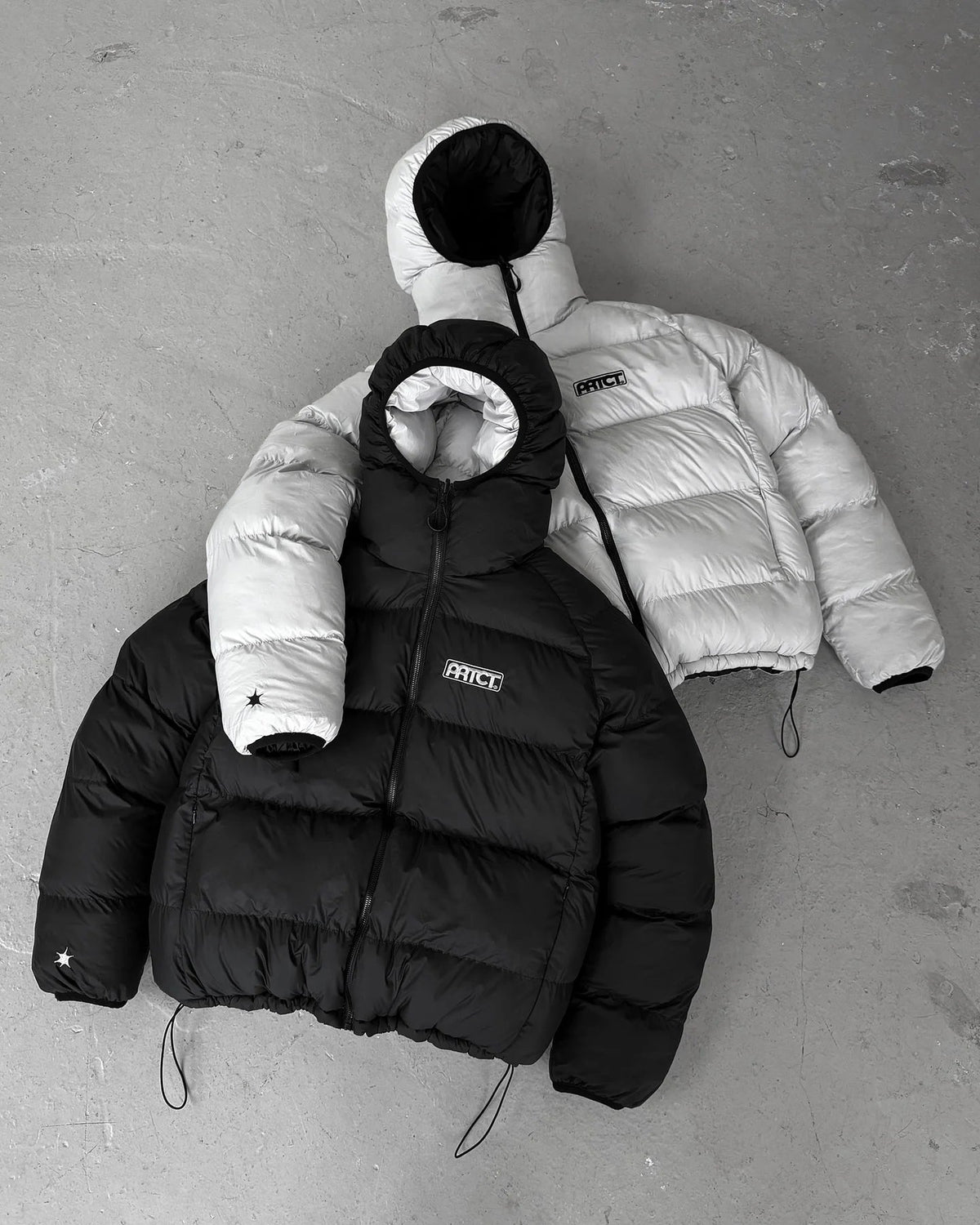 Men Puffer Jacket Reversible Down Coat Black Hooded Winter Thick Warm Waterproof Windproof Outdoor Casual Oversize Parkas Y2K - 𝐃𝐔𝐕𝐋𝐀𝐒𝐇𝐎𝐏