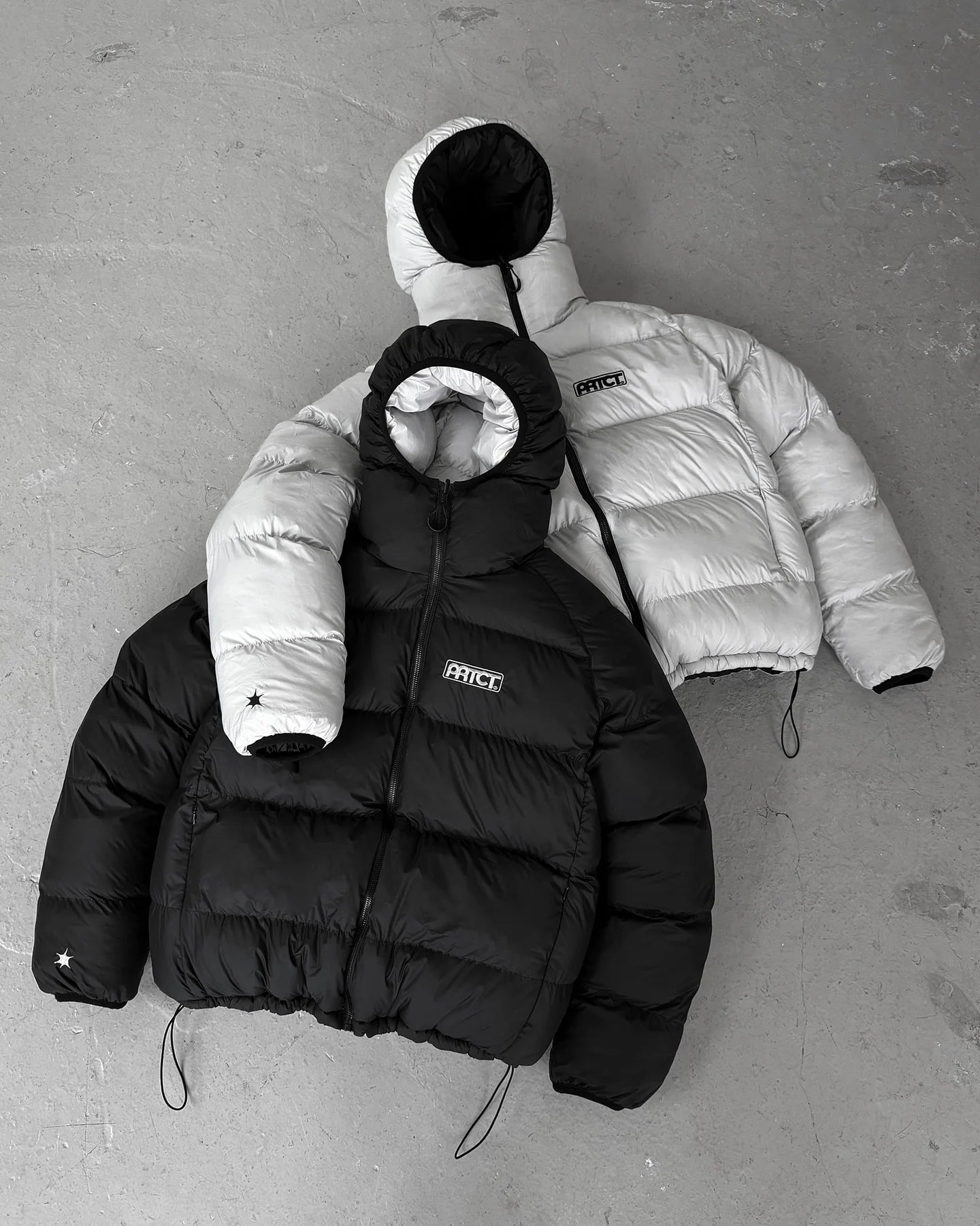 Men Puffer Jacket Reversible Down Coat Black Hooded Winter Thick Warm Waterproof Windproof Outdoor Casual Oversize Parkas Y2K - 𝐃𝐔𝐕𝐋𝐀𝐒𝐇𝐎𝐏