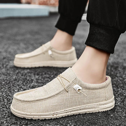 Men Shoes Casual Canvas Loafers Shoes Light Breathable Flats Leisure Male Vulcanized Shoes Walking Sneakers Plus Size 39 - 46 - 𝐝𝐮𝐯𝐥𝐚𝐬𝐡𝐨𝐩.𝐜𝐨𝐦