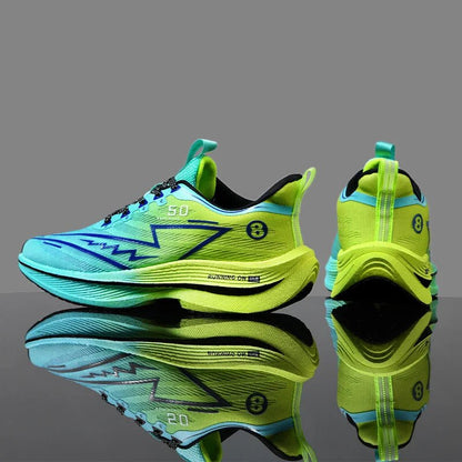 Men Sport Shoes Professional Cushioned Carbon Plate Running Shoes Breathable Lace - up Casual Sneakers Marathon Athletic Footwear - 𝐃𝐔𝐕𝐋𝐀𝐒𝐇𝐎𝐏