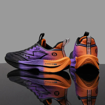 Men Sport Shoes Professional Cushioned Carbon Plate Running Shoes Breathable Lace - up Casual Sneakers Marathon Athletic Footwear - 𝐝𝐮𝐯𝐥𝐚𝐬𝐡𝐨𝐩.𝐜𝐨𝐦