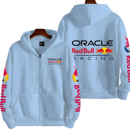 Men Spring and Autumn New Red Bull racing Extreme Sports Zipper Hoodie Women's Zipper Sportswear Fashion Couple Coat - 𝐃𝐔𝐕𝐋𝐀𝐒𝐇𝐎𝐏