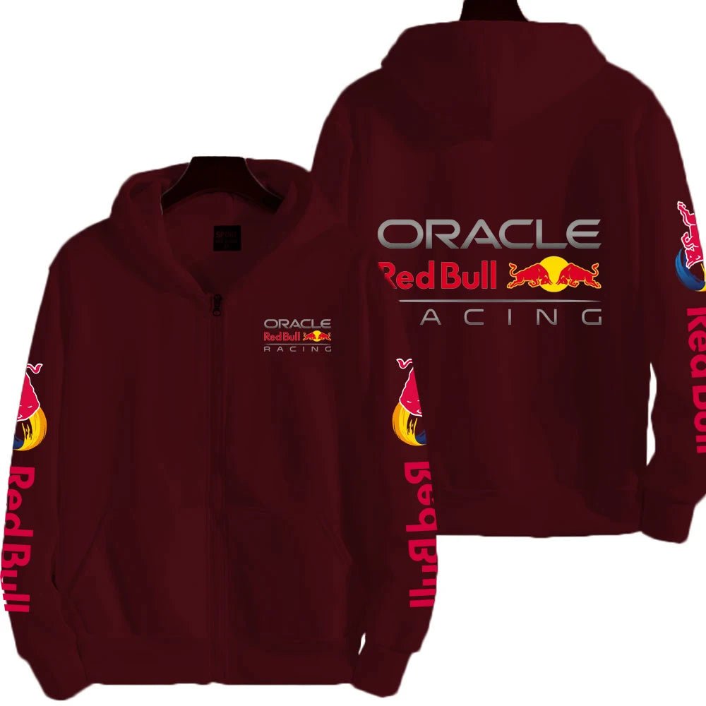 Men Spring and Autumn New Red Bull racing Extreme Sports Zipper Hoodie Women's Zipper Sportswear Fashion Couple Coat - 𝐃𝐔𝐕𝐋𝐀𝐒𝐇𝐎𝐏