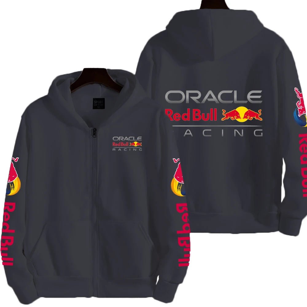 Men Spring and Autumn New Red Bull racing Extreme Sports Zipper Hoodie Women's Zipper Sportswear Fashion Couple Coat - 𝐃𝐔𝐕𝐋𝐀𝐒𝐇𝐎𝐏