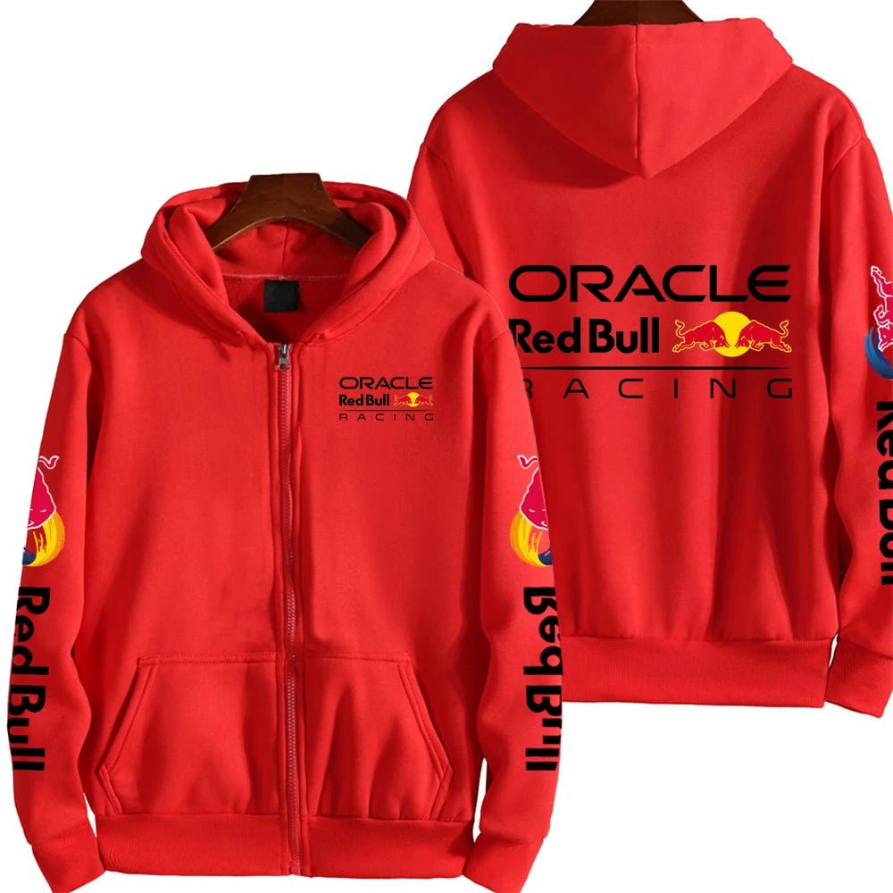 Men Spring and Autumn New Red Bull racing Extreme Sports Zipper Hoodie Women's Zipper Sportswear Fashion Couple Coat - 𝐃𝐔𝐕𝐋𝐀𝐒𝐇𝐎𝐏