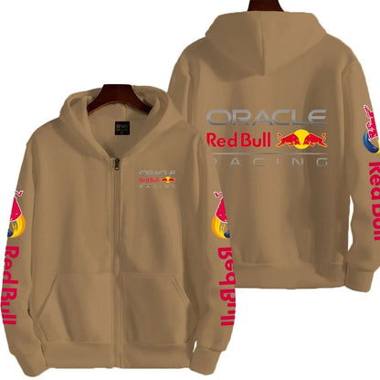Men Spring and Autumn New Red Bull racing Extreme Sports Zipper Hoodie Women's Zipper Sportswear Fashion Couple Coat - 𝐃𝐔𝐕𝐋𝐀𝐒𝐇𝐎𝐏