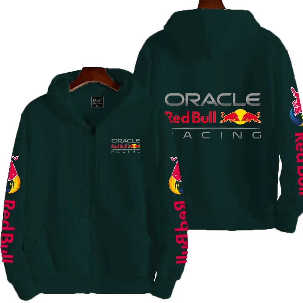 Men Spring and Autumn New Red Bull racing Extreme Sports Zipper Hoodie Women's Zipper Sportswear Fashion Couple Coat - 𝐃𝐔𝐕𝐋𝐀𝐒𝐇𝐎𝐏
