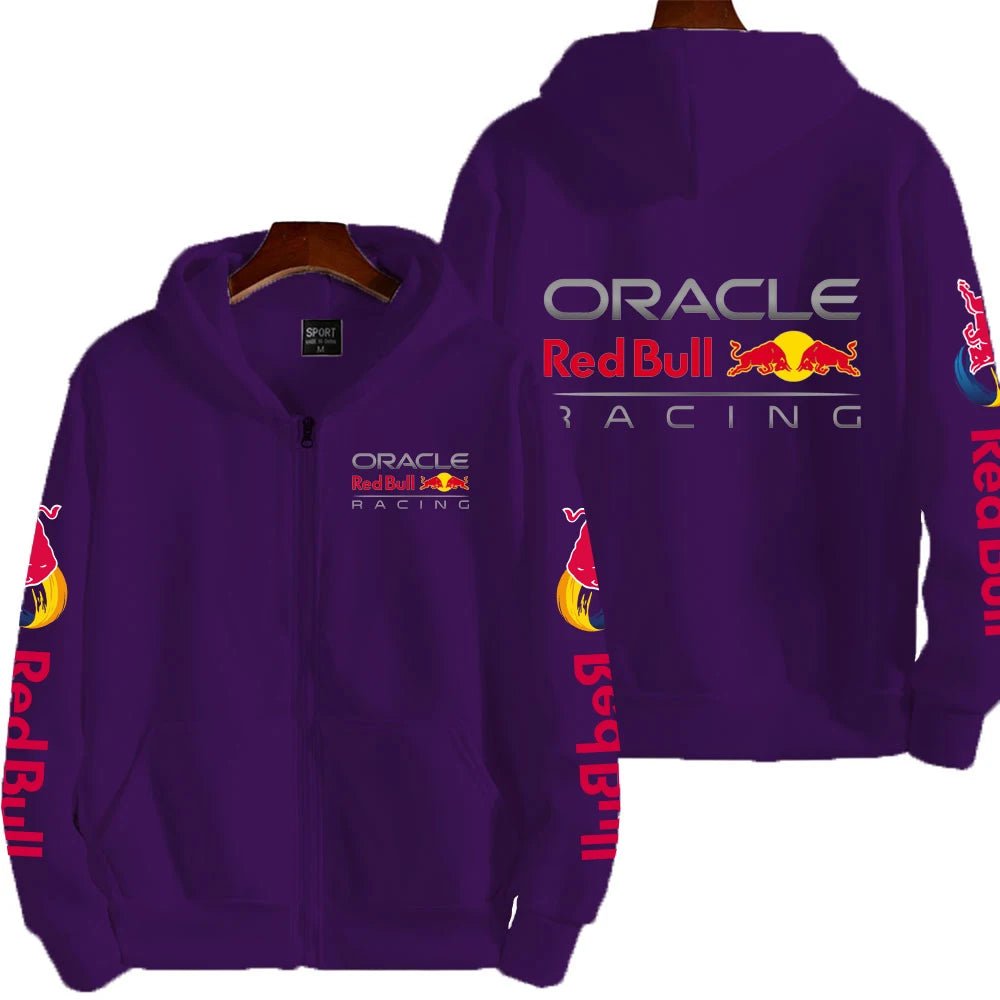 Men Spring and Autumn New Red Bull racing Extreme Sports Zipper Hoodie Women's Zipper Sportswear Fashion Couple Coat - 𝐃𝐔𝐕𝐋𝐀𝐒𝐇𝐎𝐏