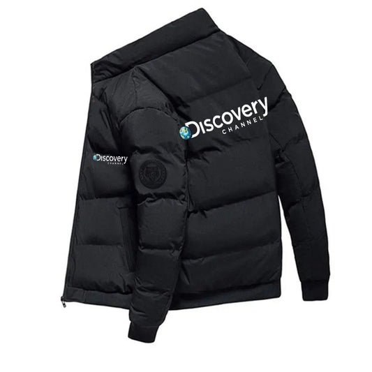 Men's Thick Padded Casual Jacket, Discovery Channel Jackets, Windshield Parka, Warm Clothes, Men's, Winter, New - 𝐃𝐔𝐕𝐋𝐀𝐒𝐇𝐎𝐏