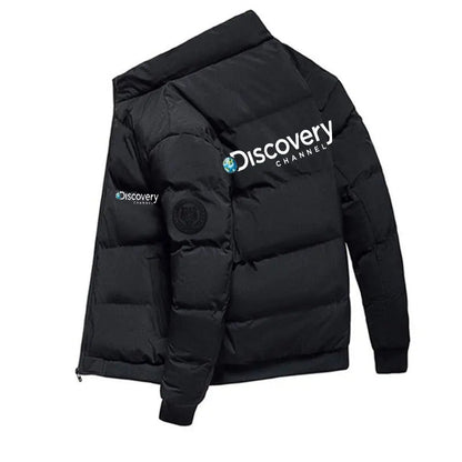 Men's Thick Padded Casual Jacket, Discovery Channel Jackets, Windshield Parka, Warm Clothes, Men's, Winter, New - 𝐃𝐔𝐕𝐋𝐀𝐒𝐇𝐎𝐏