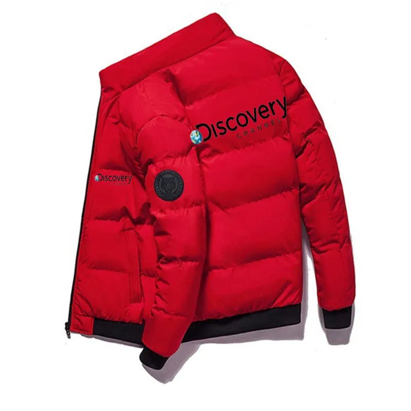Men's Thick Padded Casual Jacket, Discovery Channel Jackets, Windshield Parka, Warm Clothes, Men's, Winter, New - 𝐃𝐔𝐕𝐋𝐀𝐒𝐇𝐎𝐏