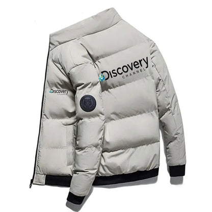 Men's Thick Padded Casual Jacket, Discovery Channel Jackets, Windshield Parka, Warm Clothes, Men's, Winter, New - 𝐃𝐔𝐕𝐋𝐀𝐒𝐇𝐎𝐏
