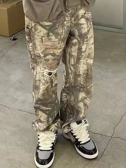Men's Twig Camouflage Cargo Jeans - 𝐝𝐮𝐯𝐥𝐚𝐬𝐡𝐨𝐩.𝐜𝐨𝐦