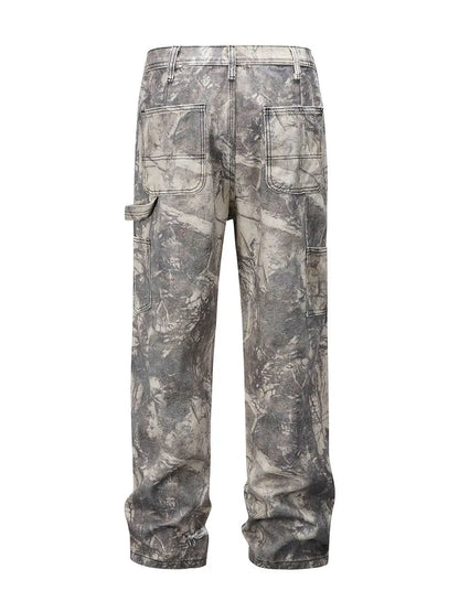 Men's Twig Camouflage Cargo Jeans - 𝐝𝐮𝐯𝐥𝐚𝐬𝐡𝐨𝐩.𝐜𝐨𝐦