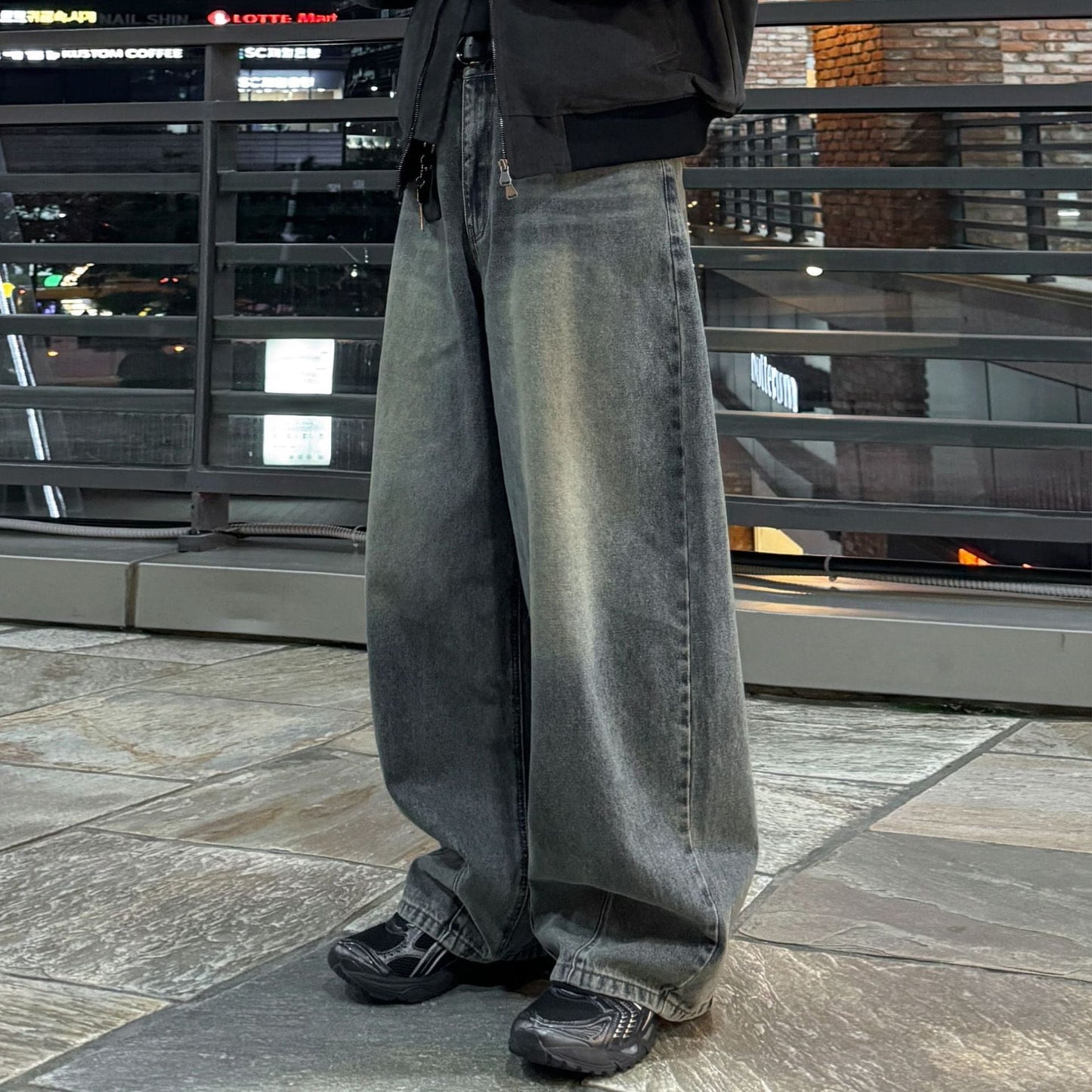 MYQ Washed Straight Leg Jeans Men Autumn Clean Fit Casual Tapered Long Pants Commuter Look - 𝐃𝐔𝐕𝐋𝐀𝐒𝐇𝐎𝐏