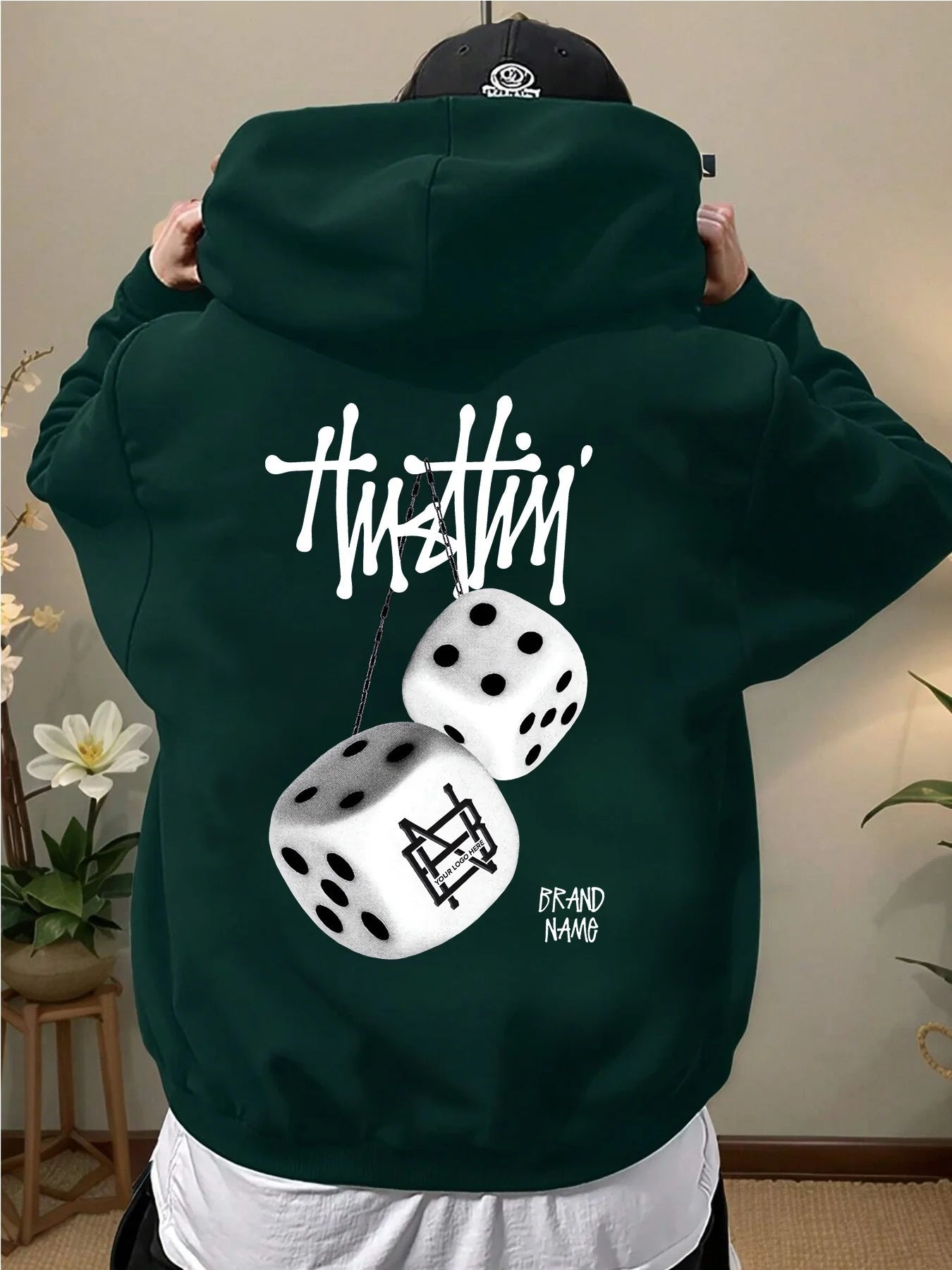 New autumn and winter men's hoodie sweatshirt geometric pattern printing adult street casual fashion loose long - sleeved top - 𝐃𝐔𝐕𝐋𝐀𝐒𝐇𝐎𝐏