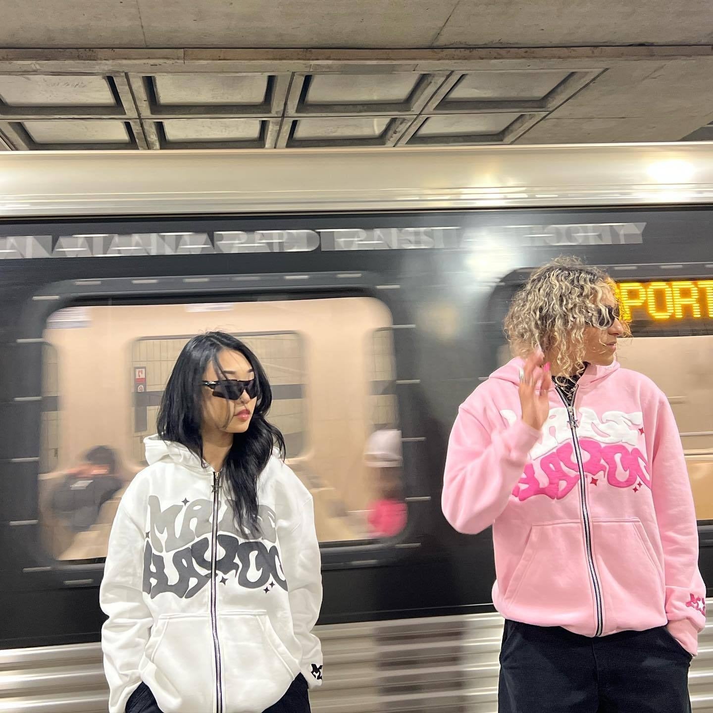 New European and American street hip - hop letter printed cardigans, zippered hoodies, youth casual hoodies trend - 𝐝𝐮𝐯𝐥𝐚𝐬𝐡𝐨𝐩.𝐜𝐨𝐦