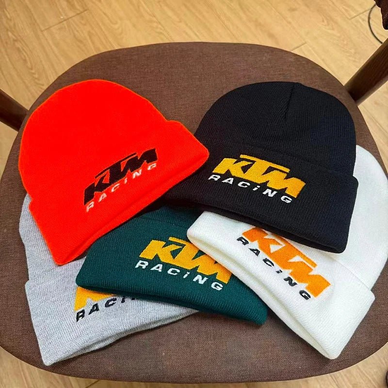 New KTM Embroidered Knitted Hat, Winter Warm Skiing Sports Hat, Men's and Women's Same Style, Anti Cold Knitted Hat, Cold Hat - 𝐃𝐔𝐕𝐋𝐀𝐒𝐇𝐎𝐏