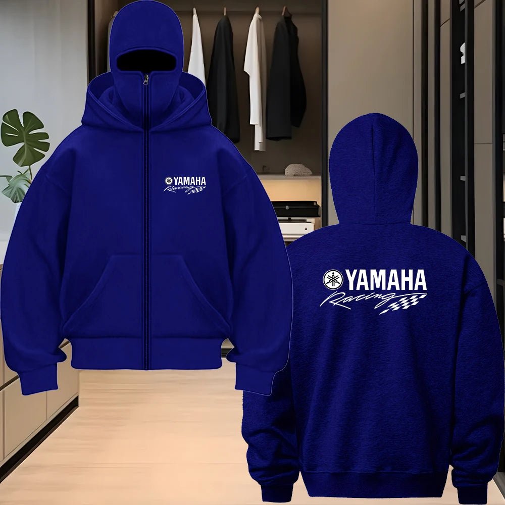 New Yamaha logo unisex double hooded sweatshirt women's balaclava hooded sweatshirt zipper warm set autumn and winter men's clot - 𝐃𝐔𝐕𝐋𝐀𝐒𝐇𝐎𝐏
