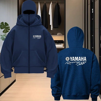 New Yamaha logo unisex double hooded sweatshirt women's balaclava hooded sweatshirt zipper warm set autumn and winter men's clot - 𝐃𝐔𝐕𝐋𝐀𝐒𝐇𝐎𝐏