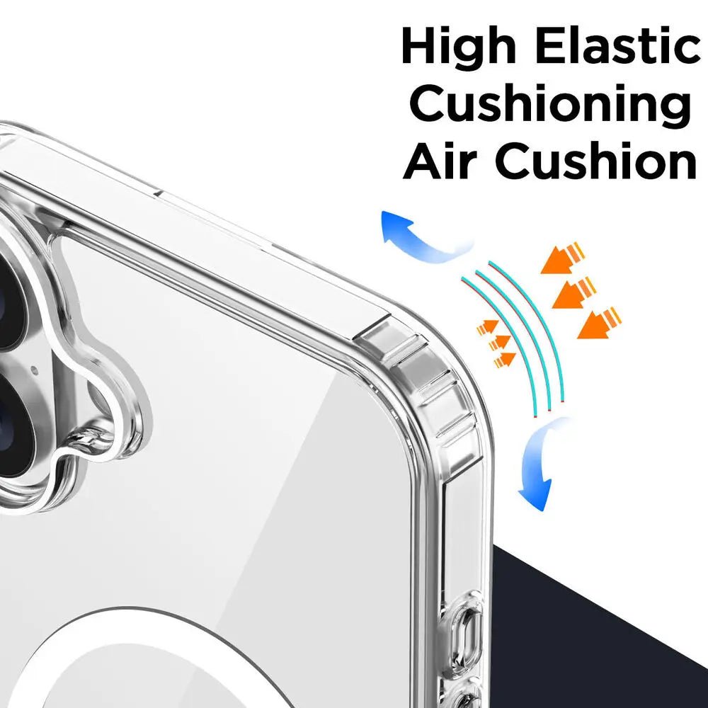 Original Magnetic Transparent Phone Case For iPhone 17 Air 16 15 14 13 12 11 Pro Max Plus 16e E Magsafe Silicone Cover Funda - 𝐃𝐔𝐕𝐋𝐀𝐒𝐇𝐎𝐏
