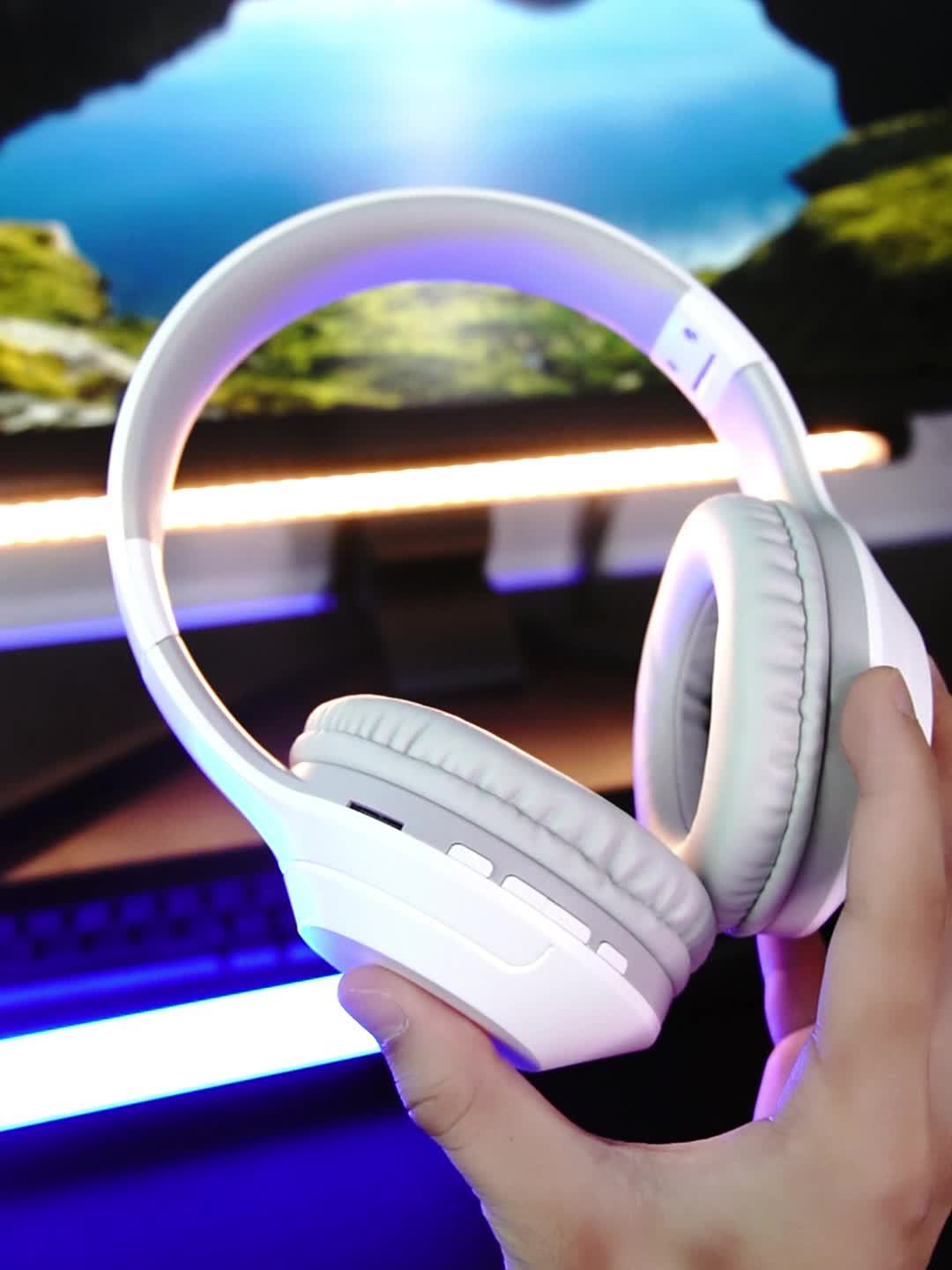 Picun B - 01S Wireless Headphones, HD Stereo Sound Over Ear Headphones With Built - in Microphones, Deep Bass 40 Hours Playtime, Headset HiFi Stereo Foldable Lightweight Headset, TF/For Cell Phone/PC/Home. - 𝐃𝐔𝐕𝐋𝐀𝐒𝐇𝐎𝐏