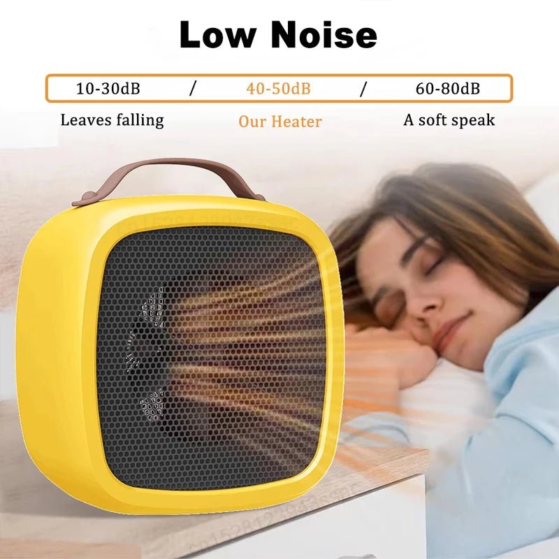 Portable Desktop Heater Mini Heater Fall Proof with Handle 500W PTC Multifunctional Office Electric Heater Mutes Fast Heating - 𝐝𝐮𝐯𝐥𝐚𝐬𝐡𝐨𝐩.𝐜𝐨𝐦