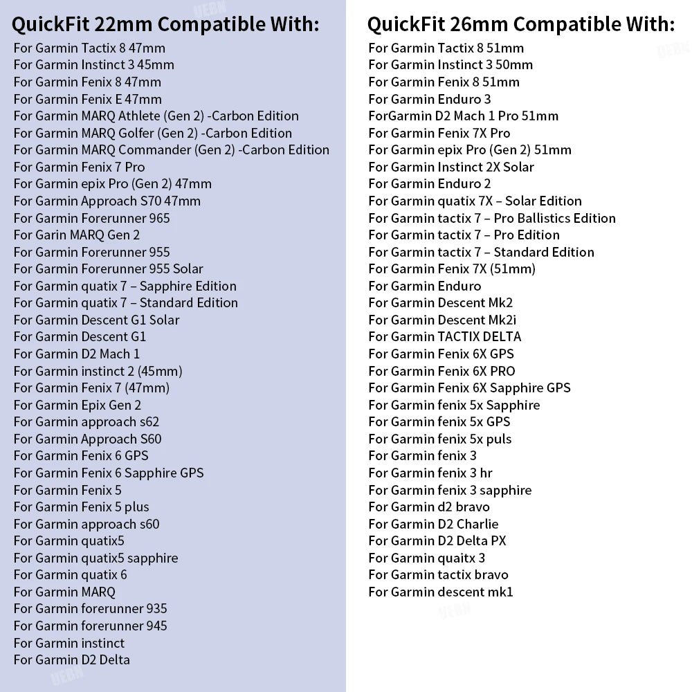 QuickFit 22mm 26mm Fenix 8 Watch Band For Garmin Fenix E 8 47mm 51mm 7 7X 6 6X/Epix Pro/Enduro 3 Sport Nylon Strap Bracelet - 𝐝𝐮𝐯𝐥𝐚𝐬𝐡𝐨𝐩.𝐜𝐨𝐦