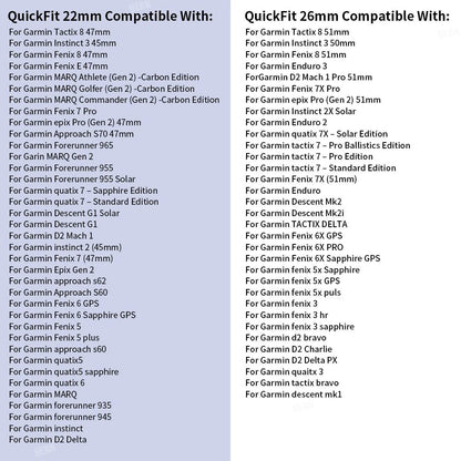 QuickFit 22mm 26mm Fenix 8 Watch Band For Garmin Fenix E 8 47mm 51mm 7 7X 6 6X/Epix Pro/Enduro 3 Sport Nylon Strap Bracelet - 𝐝𝐮𝐯𝐥𝐚𝐬𝐡𝐨𝐩.𝐜𝐨𝐦